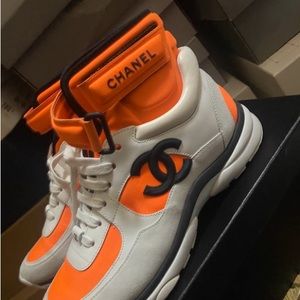 Authentic Chanel High Top Trainers